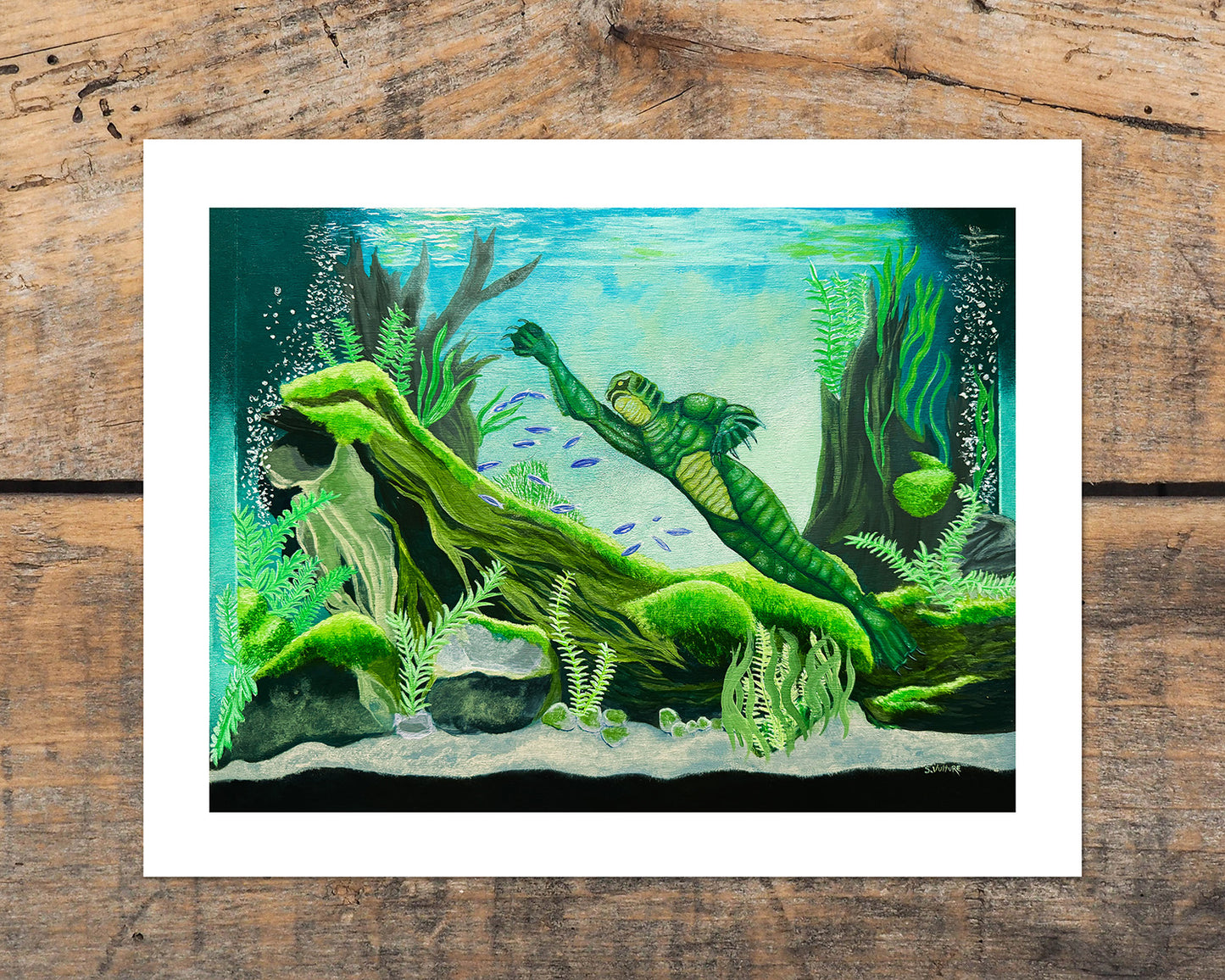 "My Very Own Sea Monster" | Art Print | The Creature from the Black Lagoon