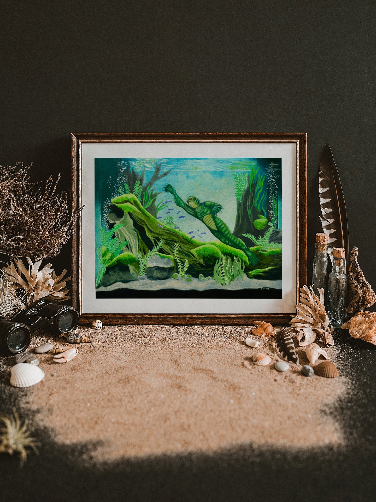 "My Very Own Sea Monster" | Art Print | The Creature from the Black Lagoon