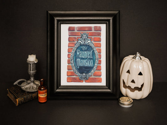 "Welcome Foolish Mortals" | The Haunted Mansion | Art Print