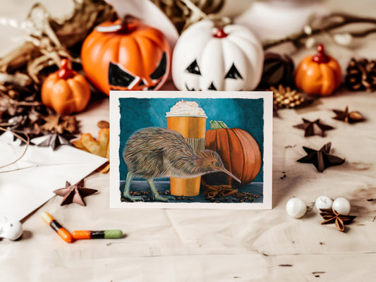 Pumpkin Spiced Kiwi | Art Print