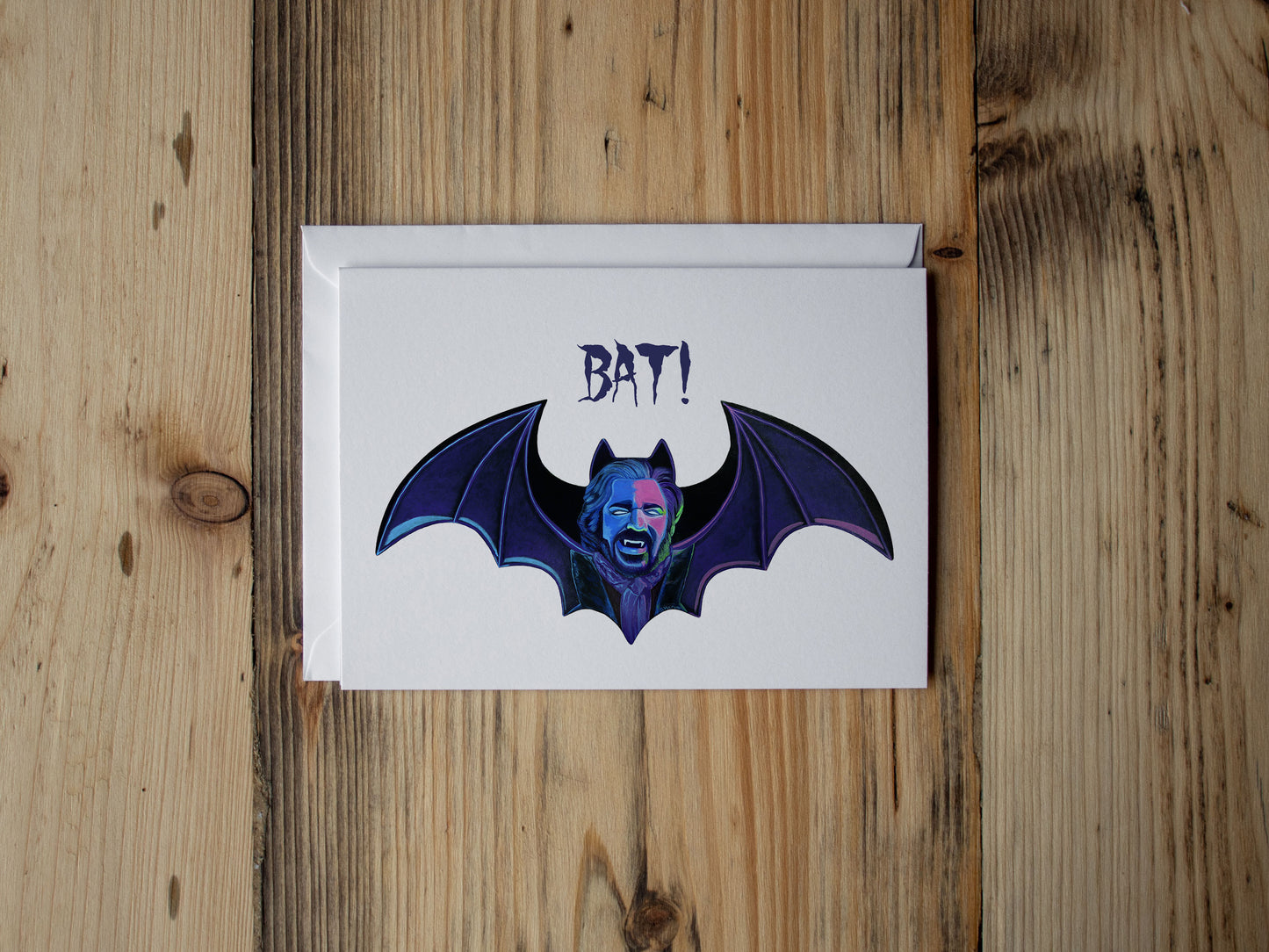 Bat! - Laszlo | What We Do in the Shadows | Notecard