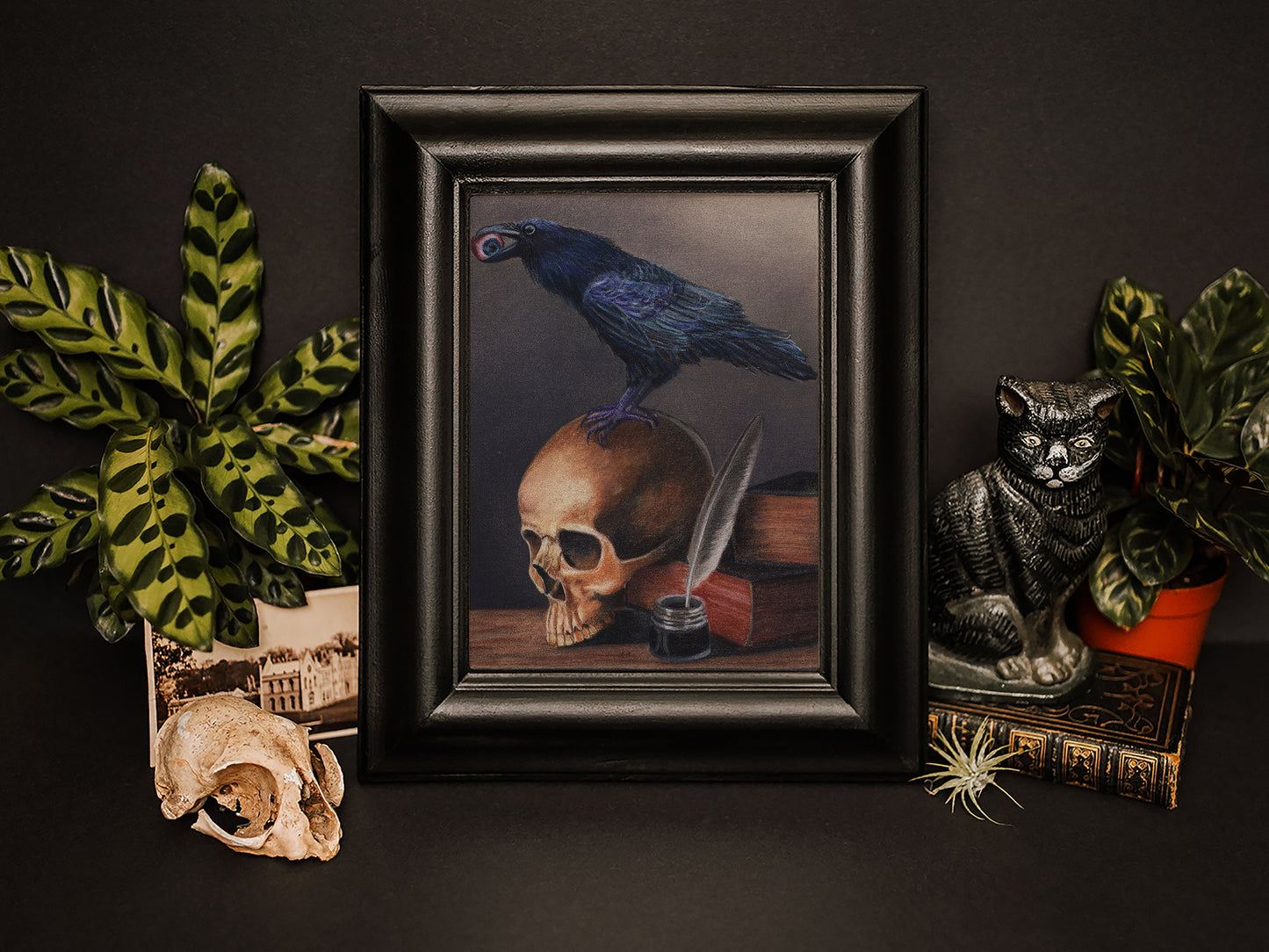 Memento Mori | Raven and Skull | Art Print