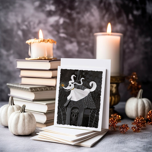 zero | The Nightmare Before Christmas | Notecard